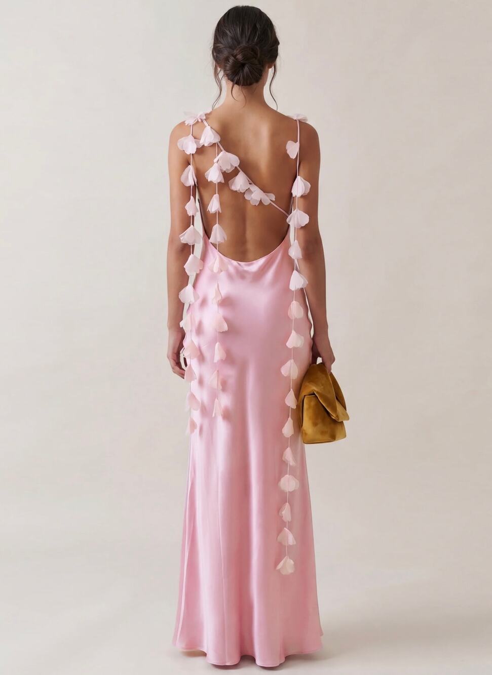 New few moda O.P.T Ingrid light pink silk blend dress $347 sz M